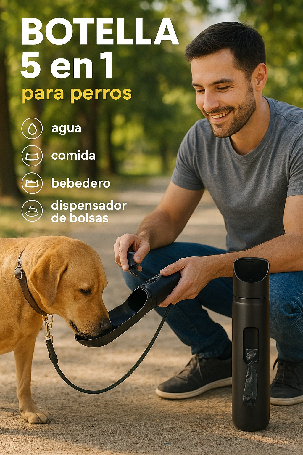 BOTELLA PORTATIL 4 EN 1 MULTIFUNCIONAL P